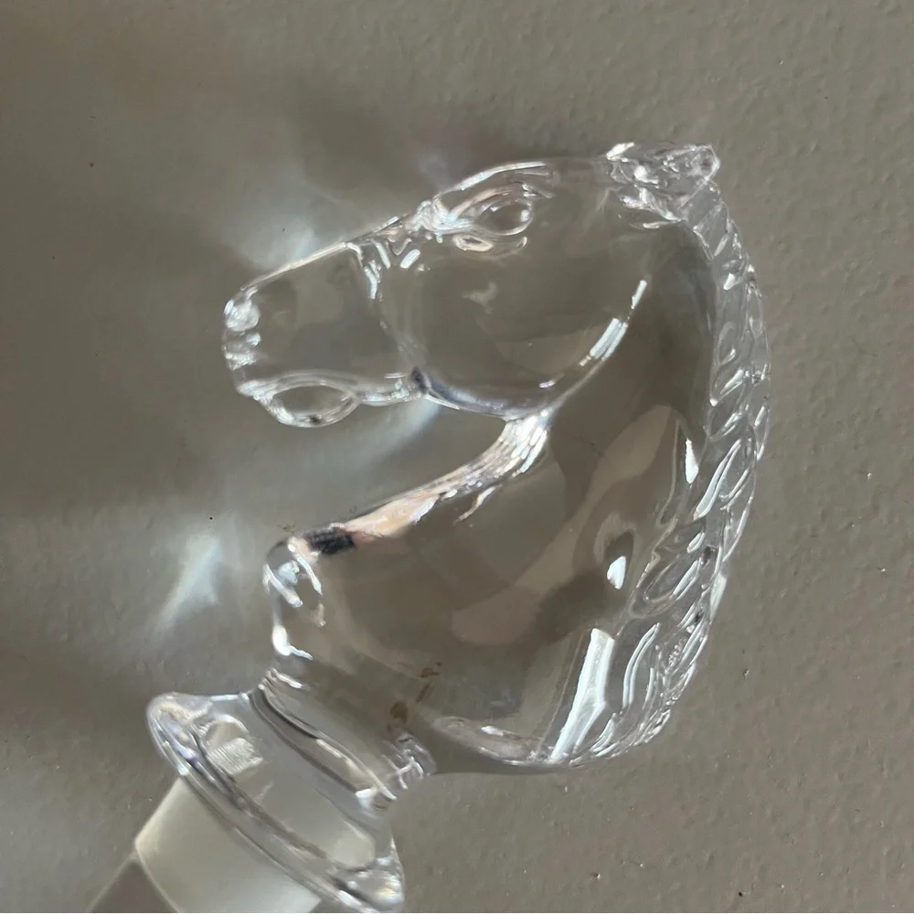 Vintage crystal horsehead